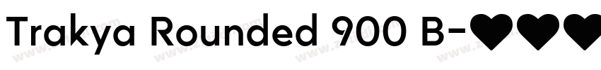 Trakya Rounded 900 B字体转换